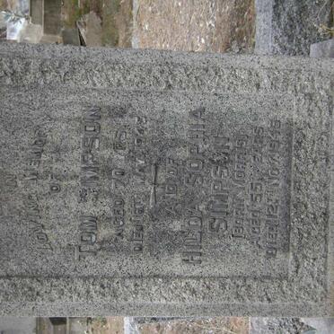 SIMPSON Tom -1945 &amp; Hilda Sophia MORRIS -1945