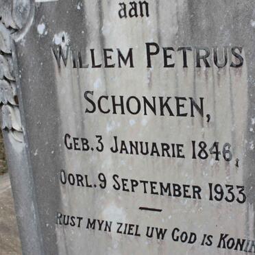 SCHONKEN Willem Petrus 1846-1933