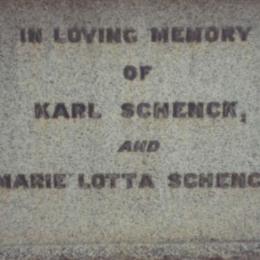 SCHENK Karl :: SCHENK Marie Lotta