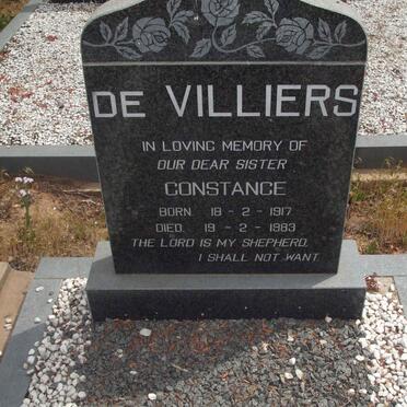 VILLIERS Constance, de 1917-1983
