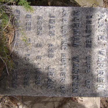 WARREN Kate 1890-1969