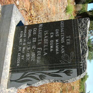 FOURIE Isabella Magrieta 1902-1971