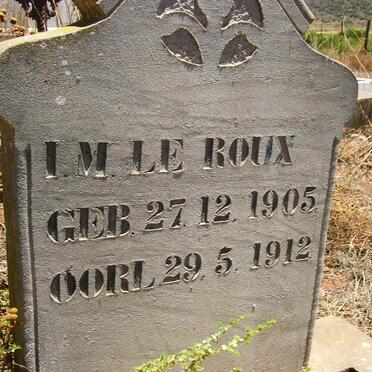 ROUX I.M., le 1905-1912