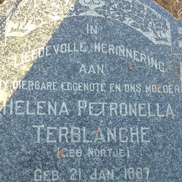 TERBLANCHE Helena Petronella nee NORTJE 1887-1949