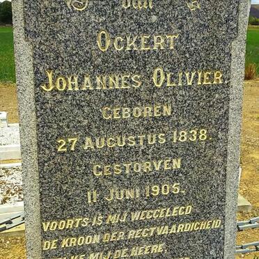 OLIVIER Ockert Johannes 1838-1905