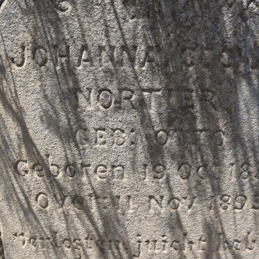 NORTIER Johanna Cecilia nee OTTO 1832-1893