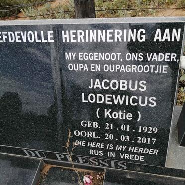 PLESSIS Jacobus Lodewicus, du 1929-2017