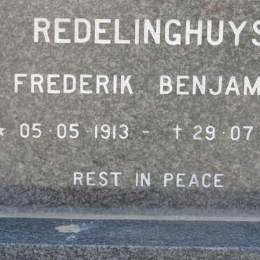 REDELINGHUYS Frederik Benjamin 1913-1993