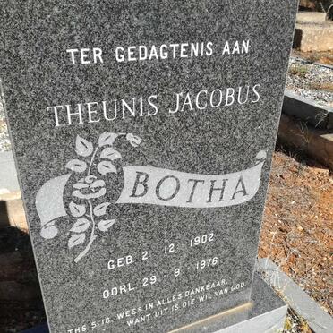 BOTHA Theunis Jacobus 1902-1976