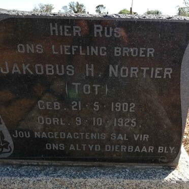 NORTIER Jakobus H. 1902-1925