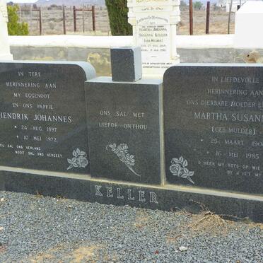 KELLER Hendrik Johannes 1897-1972 &amp; Martha Susanna MULDER 1906-1985