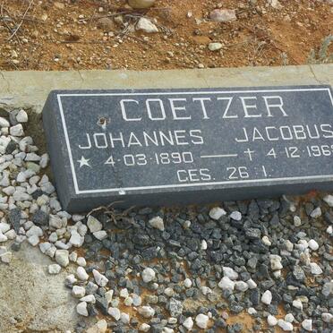 COETZER Johannes Jacobus 1890-1968