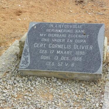 OLIVIER Gert Cornelis 1898-1968