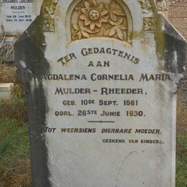 RHEEDER Magdalena Cornelia Maria, MULDER 1861-1930