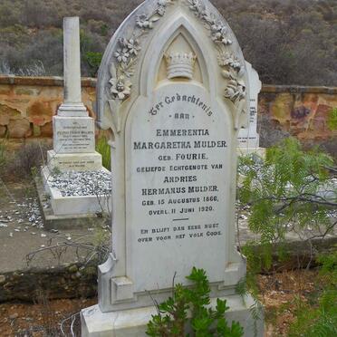 MULDER Emmerentia Margaretha nee FOURIE 1866-1920