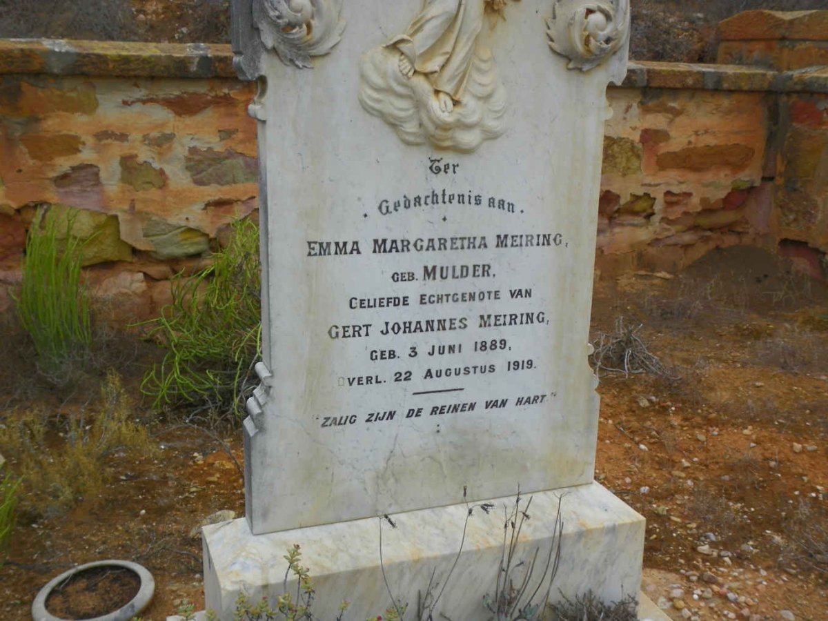 MEIRING Emma Margaretha nee MULDER 1889-1919