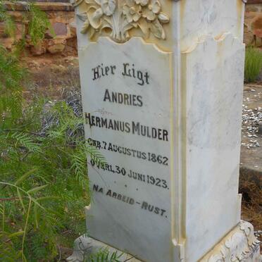 MULDER Andries Hermanus 1862-1923