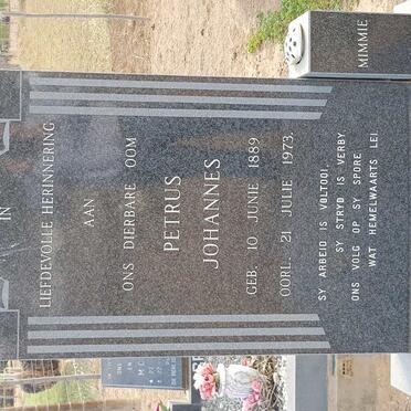 GRUNDLING Petrus Johannes 1889-1973