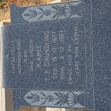 GRUNDLING Karel F.H. 1877-1967