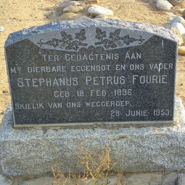 FOURIE Stephanus Petrus 1896-1953