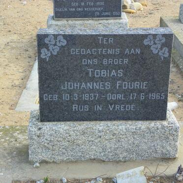 FOURIE Tobias Johannes 1937-1965