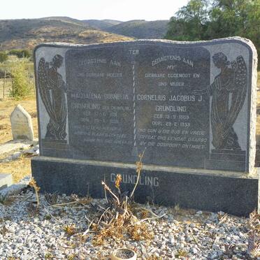 GRUNDLING Cornelius Jacobus J. 1889-1955 &amp; Magdalena Cornelia GRUNDLING 1891-1958