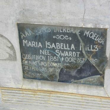 HILLS Maria Isabella nee SWARDT 1861-19??