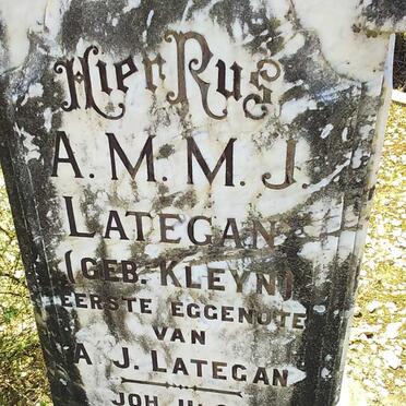 LATEGAN A.M.M.J. nee KLEYN