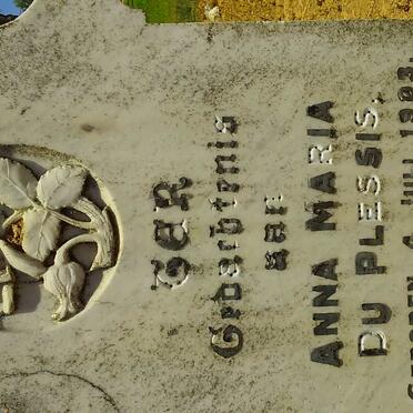 PLESSIS Anna Maria, du 1903-1909