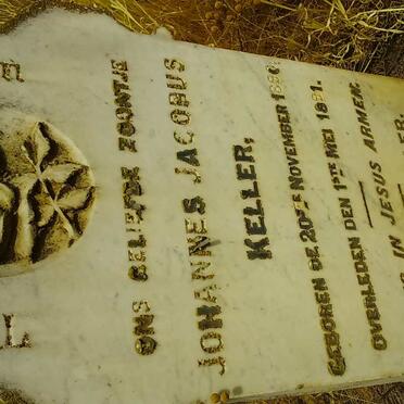 KELLER Johannes Jacobus 1890-1891