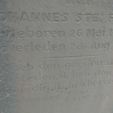 FOURIE Johannes Ste. 1823-1907