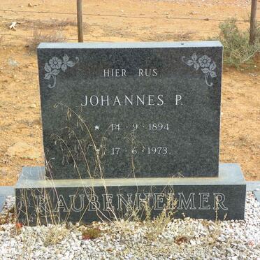 RAUBENHEIMER Johannes P. 1894-1973