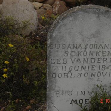 SCKONKEN Susana Johana Fidr? nee VAN DER BERG 1872-1960