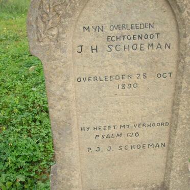 SCHOEMAN J.H. -1890