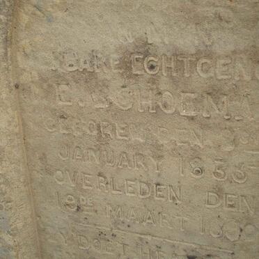 SCHOEMAN E. 1835-1890