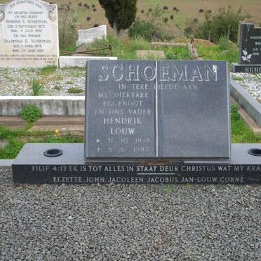 SCHOEMAN Hendrik Louw 1938-1987