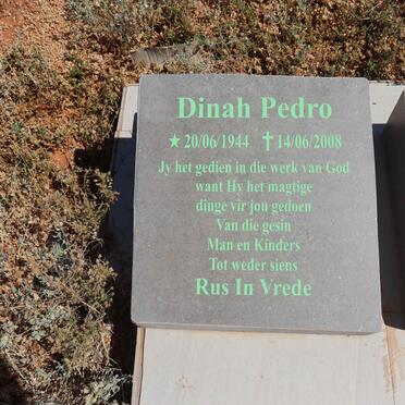 PEDRO Dinah 1944-2008