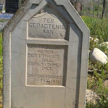 MEYER Gert Johannes 1844-1947