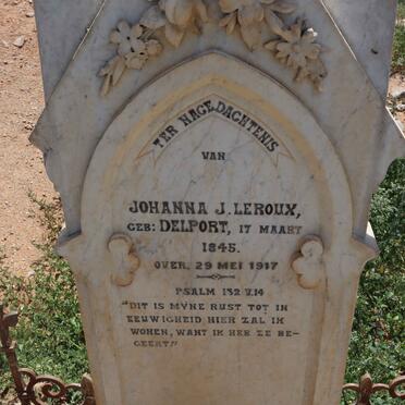 LEROUX Johanna J. nee DELPORT 1845-1917