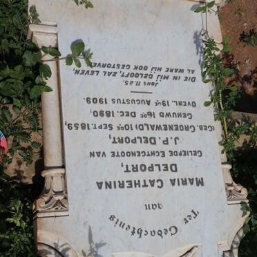 DELPORT Maria Catherina nee GROENEWALD 1859-1909