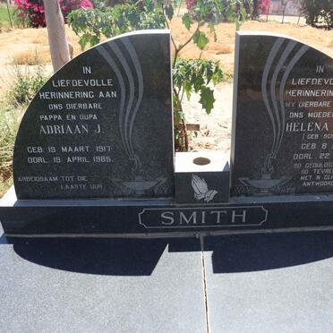 SMITH Adriaan J. 1917-1985 &amp; Helena Aletta SCHNEIGANSZ 1921-1974