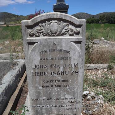 REDELINGHUYS Johanna J.C.M. 1855-1943