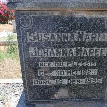 MAREE Susanna Maria Johanna nee DU PLESSIS 1823-1895