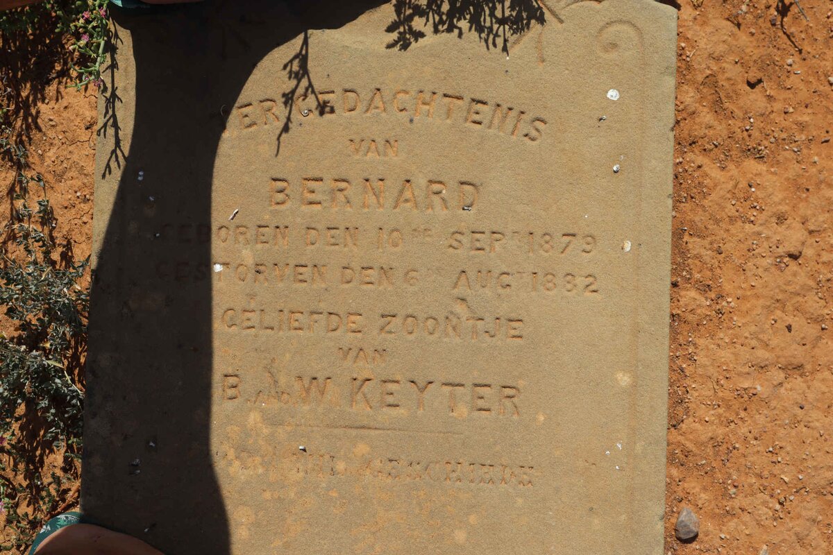 KEYTER Bernard 1879-1882