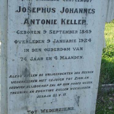 KELLER Josephus Johannes Antonie  1849-1924