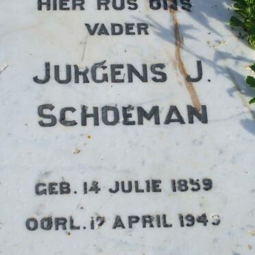 SCHOEMAN Jurgens J. 1859-1949