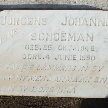 SCHOEMAN Jurgens Johannes 1946-1950