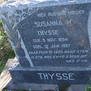 THYSSE Susanna M. 1894-1957