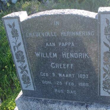 GREEFF Willem Hendrik 1893-1960