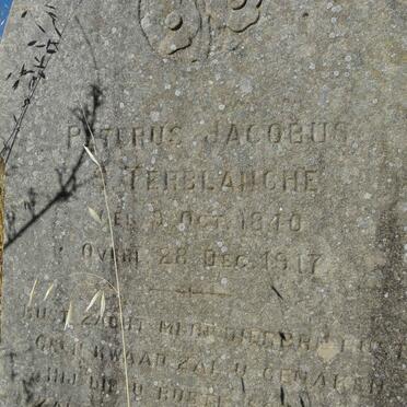 TERBLANCHE Peterus Jacobus S. 1840-1917